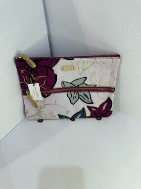 Vera Bradley Pencil Case Floral Zip Pouch Double Zip NWT